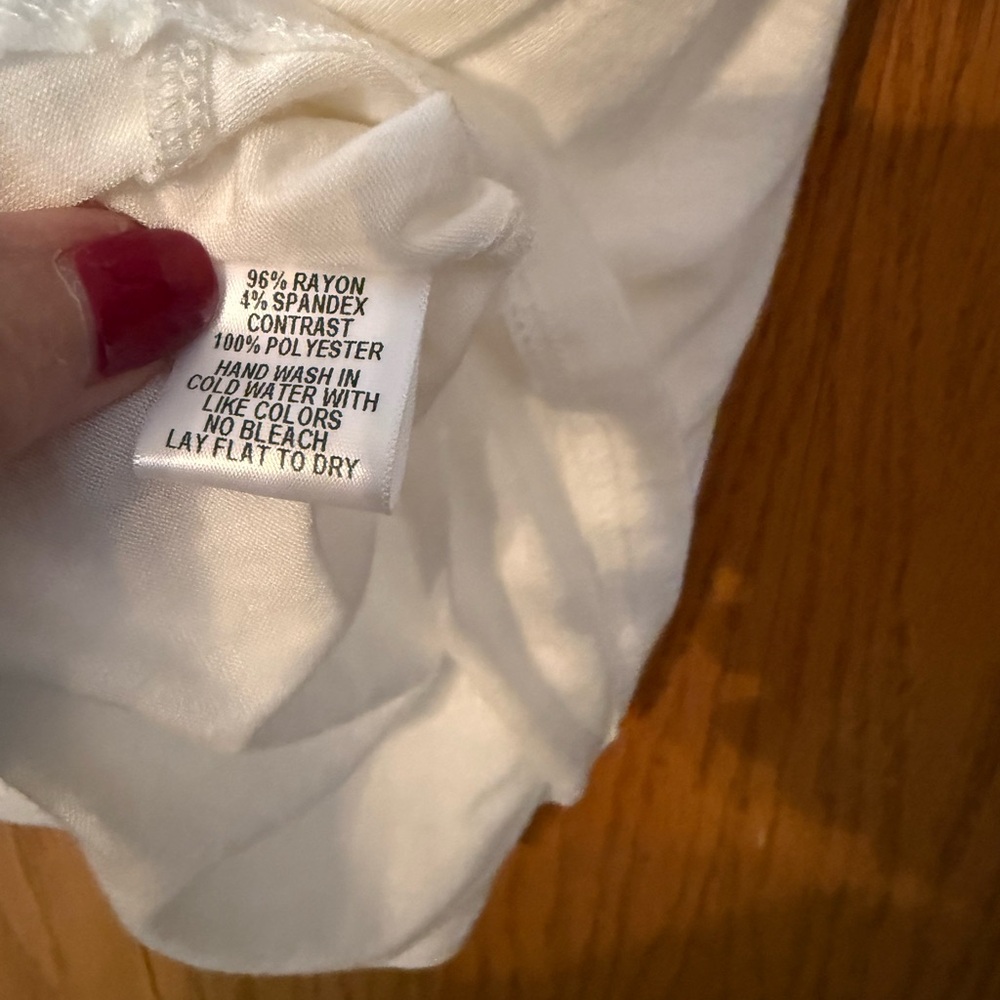 Gibson White Ruffle Tank Top - Picture 9 of 9